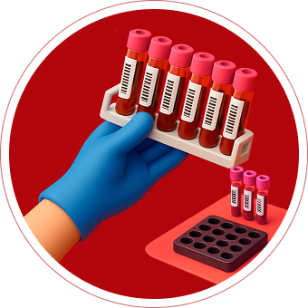 Картинка пробирки с анализами
